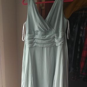 Light Sage Green David's Bridal Gown